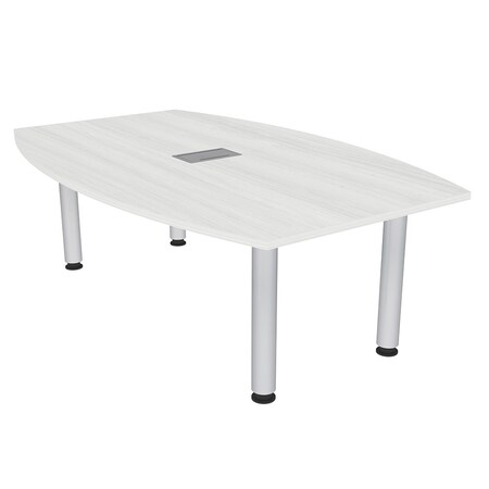 Skutchi Designs 45 in W, 71.5 in L, 29 in H, Engineered Wood Top, White H-BOT-4672-PT-WC-EL